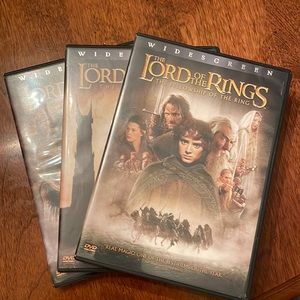 Lord of the Rings DVD Set of Three